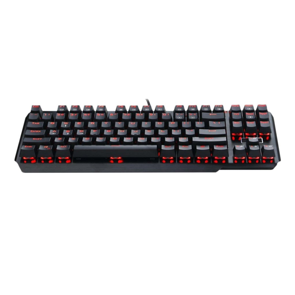 Redragon Usas K553 (Blue Switches) Tenkeyless Red-Backlit ...