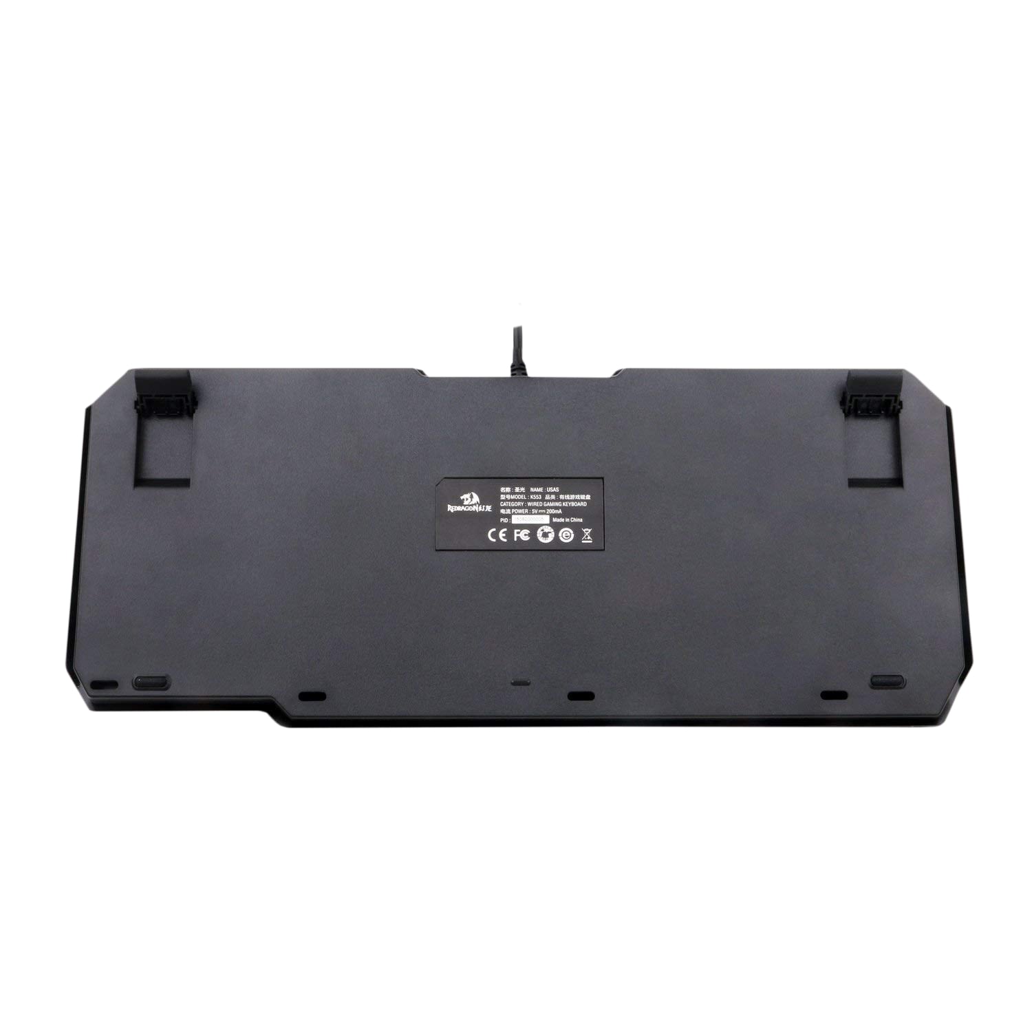 Redragon Usas K553 (Blue Switches) Tenkeyless Red-Backlit ...